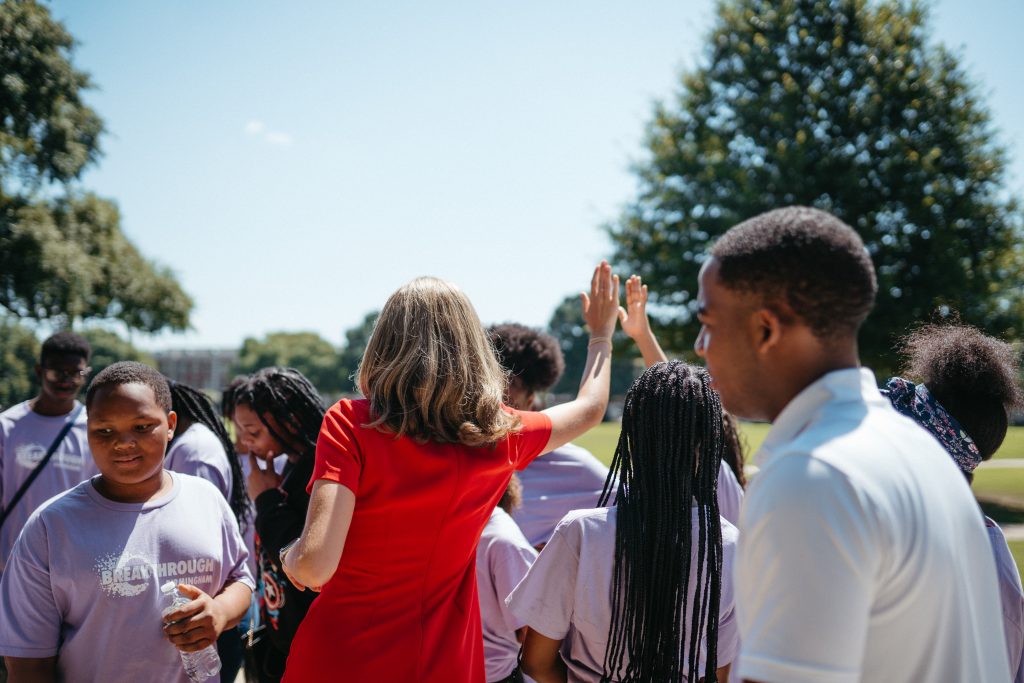 Breakthrough Birmingham scholars on a university field trip