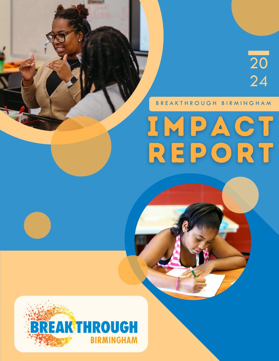 Cover of the Breakthrough Birmingham 2024 Impact Report